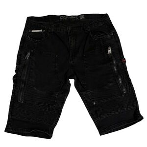 The Heritage By America Shorts Men 40 Jeans Black Denim Distillery